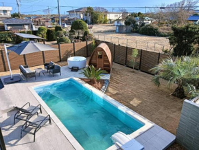 ColorBee Villa 九十九里白子 海の見えるプールサウナ付き貸別荘 ドッグラン BBQ
